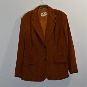 Millay brown corduroy elbow patch coat
